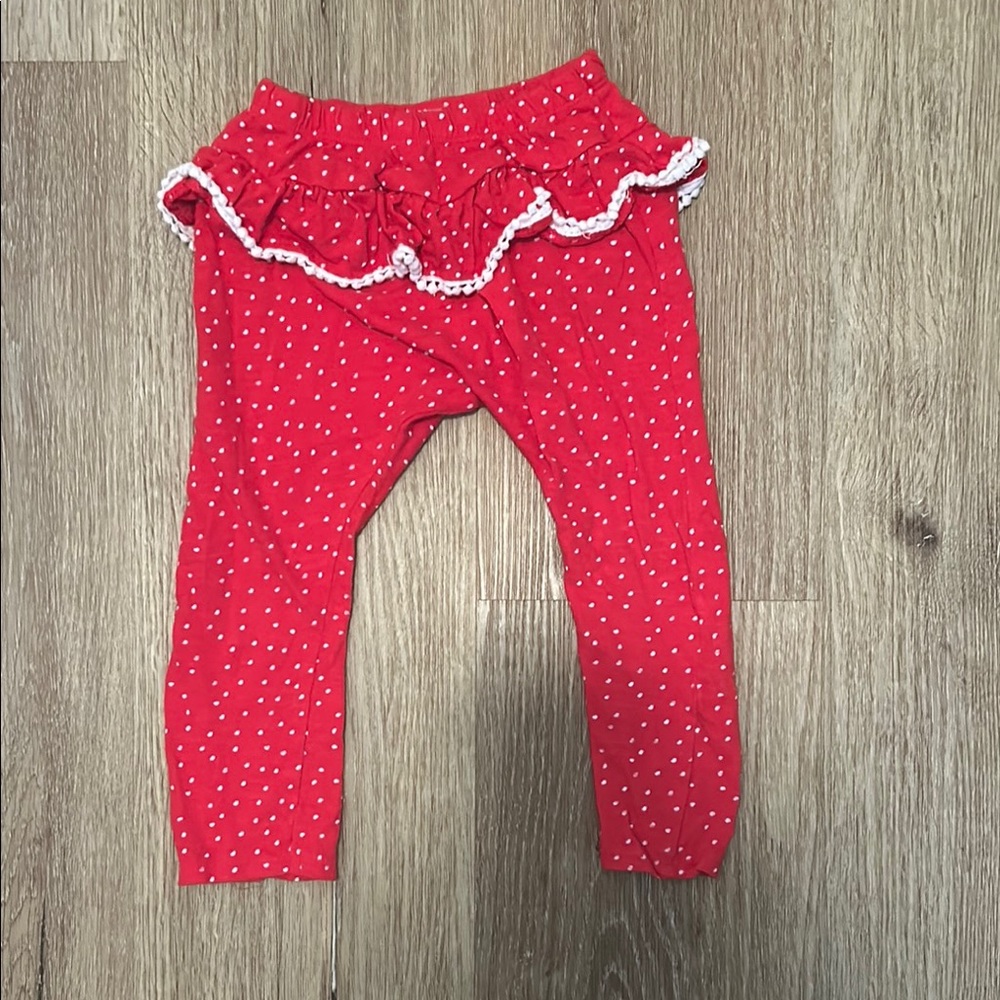 Jessica Simpson Red Polka Dot Kids Leggings